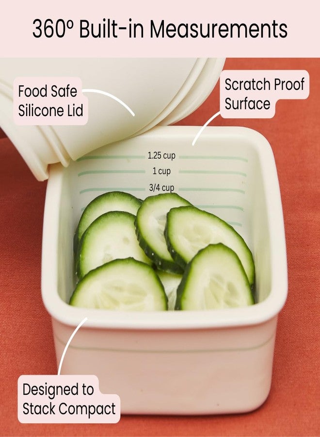 Uba Portion Control Containers (PORCELAIN) for Diet Meal Prep and Storage (1 Pack) - Image 4